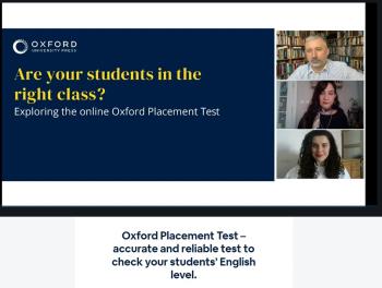 Oxford University Press Tarafından “Oxford Placement Test” Konulu Eğitim Semineri Düzenlendi.