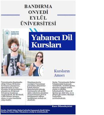 YABANCI DİL KURSLARI BAŞLIYOR