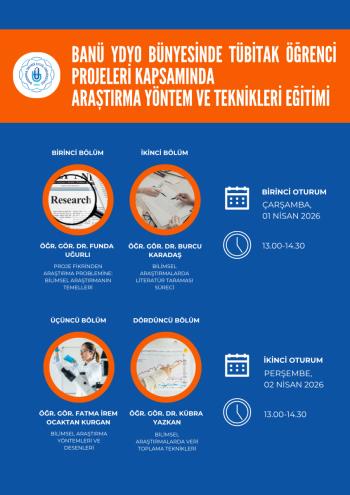 Yabancı Diller Yüksekokulu Öğrencilerine 2209-A TÜBİTAK Öğrenci Projeleri İçin Araştırma Yöntem ve Teknikleri Eğitimi Verildi